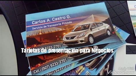 C Mo Crear Una Tarjeta De Presentaci N Para Transporte Privado