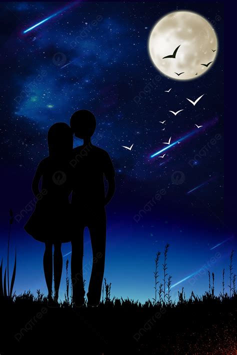 Tanabata Valentines Day Warm Romantic Background Wallpaper Image For