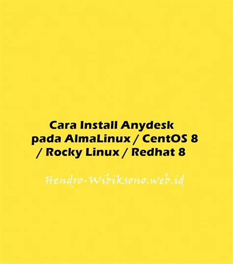 install anydesk  almalinux centos  rocky linux redhat