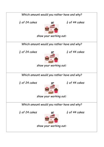 Fractions - halves and quarters Year 1/2 Key stage 1 4 differentiated ...