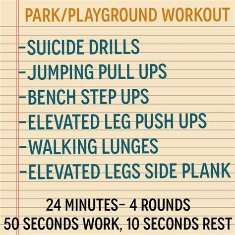 hiit   park playground workout pull ups side plank