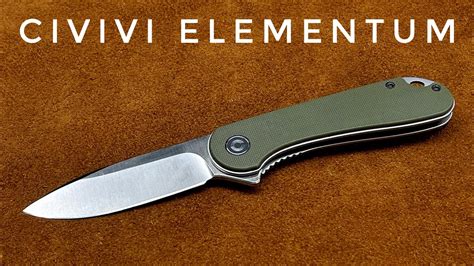 Best EDC Pocket Knife For 50 Civivi Elementum YouTube