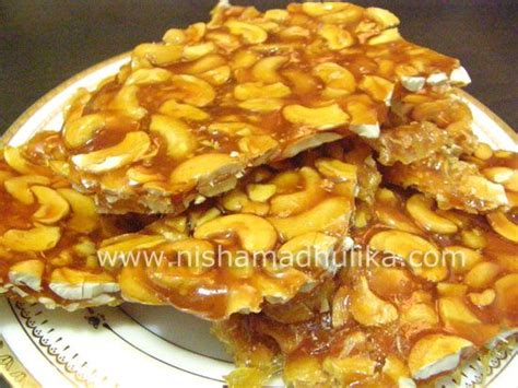 Cashew Brittle Cashewnut Chikki Recipe Recipe Brittle Recipes