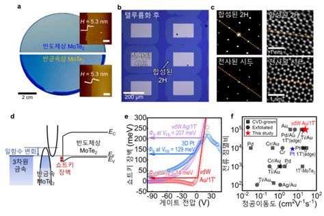 Unist 2차원 물질 기반 고성능 P형 반도체 소자 개발 서울경제