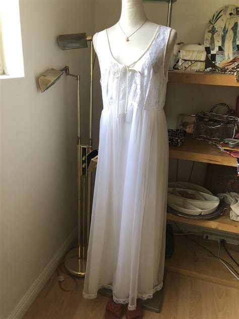 Vintage Tosca S Lingerie Nightgown Size Medium W Gem