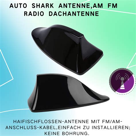 A D Auto Haifischflossen Antenne Dachantenne Am Fm Mit Verst Rker Ebay