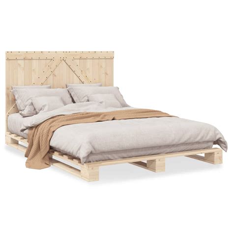 Vidaxl Bedframe Met Hoofdbord Massief Grenenhout X Cm Online