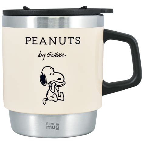 【楽天市場】peanuts スタッキング サーモマグ 300ml Bread アイボリー スヌーピーカップ スヌーピーマグカップ スヌーピー