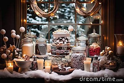 Intimate Capture Of A Gourmet Hot Chocolate Station Complete With A