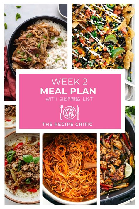 Weekly Meal Plans The Recipe Critic