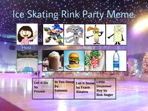 ChloeDH1001's Ice Skating Rink Party Meme by ChloeDH1001 on DeviantArt