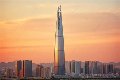 一座高聳入雲的建築俯瞰一座美麗的城市 河 建築學 高分辨率背景圖片和桌布免費下載