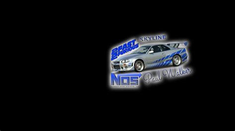 Fast And Furious Paul Walker Nissan Skyline R34 Nos Nitrogen Car