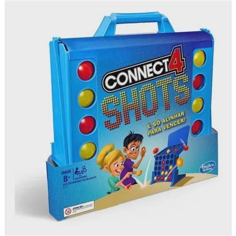 Jogo Connect 4 Shots Original Hasbro E3578 No Shoptime