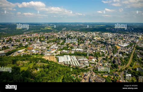 Aerial View City View Remscheid Bergisches Land North Rhine