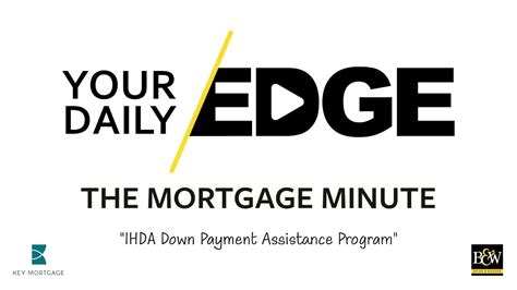 The Mortgage Minute Ihda Down Payment Assistance Program Youtube