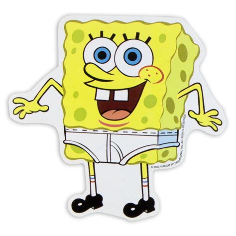 Spongebob Squarepants Underwear Sticker Walmart