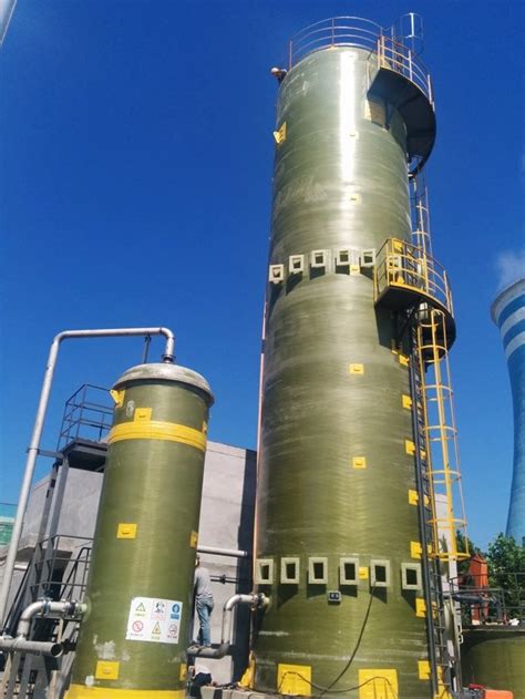 Frp Fiberglass Column Absorption Tower Exhaust Gas Purification Tower