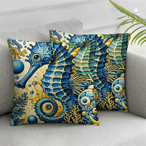 Ulloord Throw Pillow Covers D Printed Decorative Square Pillow Cases