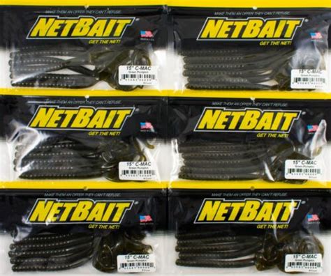 Lot Of Netbait C Mac Curly Tail Worm Green Pumpkin Dt Ebay