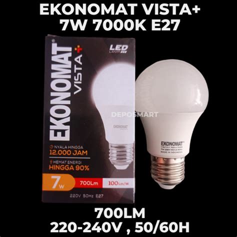 Jual Lampu LED Ekonomat VISTA 3w 5w 7w 9w 11w 15w 19w Putih Kuning