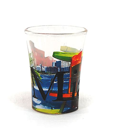 Miami Color Shot Glass Americaware