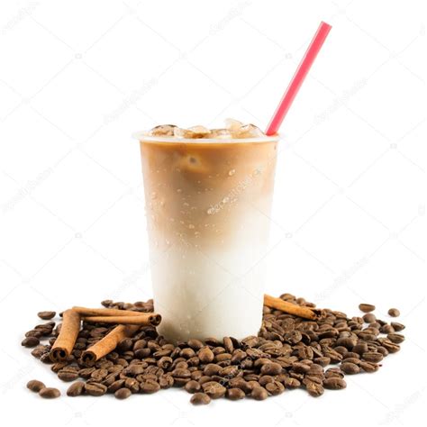 Ice Coffee Isolated On White Background Stock Photo By ©zheeekagmail