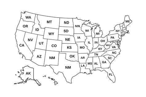 Premium Vector | USA map states. Vector line design. High detailed USA ...