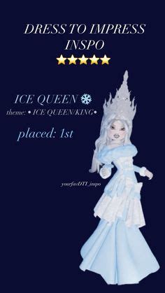 DRESS TO IMPRESS INSPO Ice Queen King Fantasy Dark Or Light