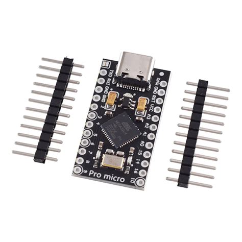 ATmega32U4 USB Type C Pro Micro Development Board With 2 Row Pin Header