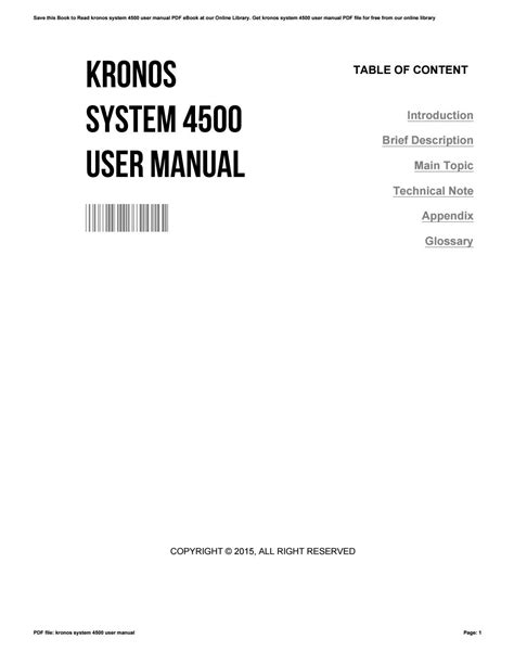 Kronos System User Manual By Inclusiveprogress Issuu