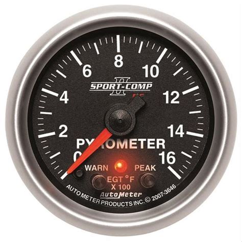 Autometer Autometer Sport Comp Ii Pro Control Analog Gauges