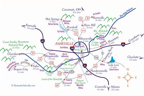 Asheville Nc Tourist Map - Best Tourist Places in the World