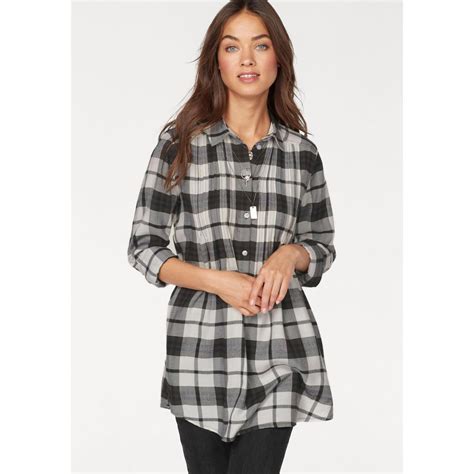 Chemise Manches Longues Carreaux Femme Ajc Carreaux Noir Suisses