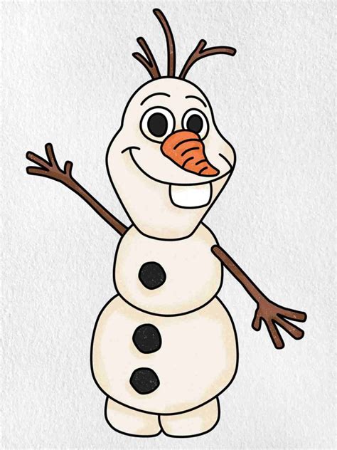 Draw Olaf From Frozen Helloartsy