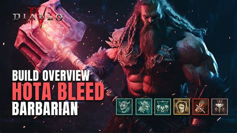 HOTA Bleed Barbarian Is BACK Build Overview Diablo 4 YouTube