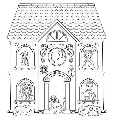 Barbie House Coloring Page Free Printable Coloring Pages, 51% OFF