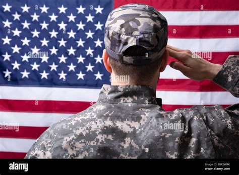 American Flag Man Saluting Hi Res Stock Photography And Images Alamy