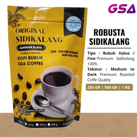 Jual Kopi Bubuk Murni 500Gr Kopi Arabika Robusta Sidikalang Asli