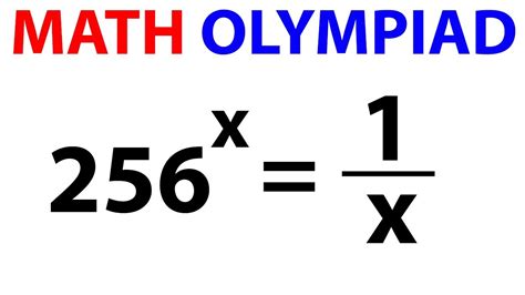 Math Olympiad Problem You Should Learn This Trick Olympiad Question Youtube