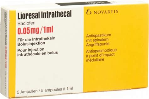 Lioresal Intrathecal Injektionsl Sung Mg Ml Ampullen St Ck In Der