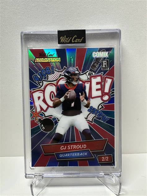 Cj Stroud Rc Wild Card Alumination Red Blue Rookie Comix Ssp