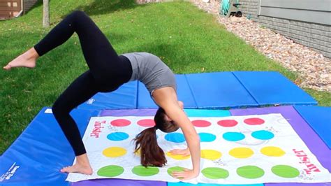 Twister Gymnastics Challenge Youtube