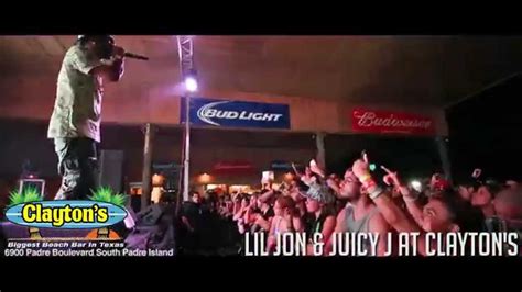 Juicy J W Lil Jon Performing Live At Claytons South Padre Island 2014