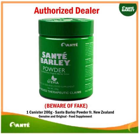 Sante Barley Powder Canister 200g Organic Barley Grass Sante Barley