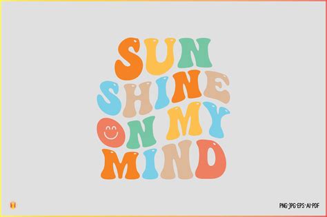 Retro Summer Sun Shine On My Mind Graphic By Design Bundle