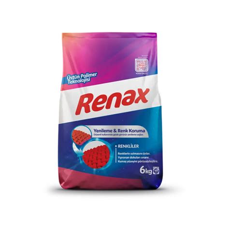 Renax Toz Deterjan Renkliler için 6 kg Şifa Diyarı