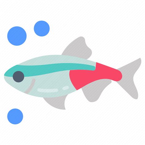 Neon Tetra Tiny Fish Tetras Goldfish Finfish Icon Download On