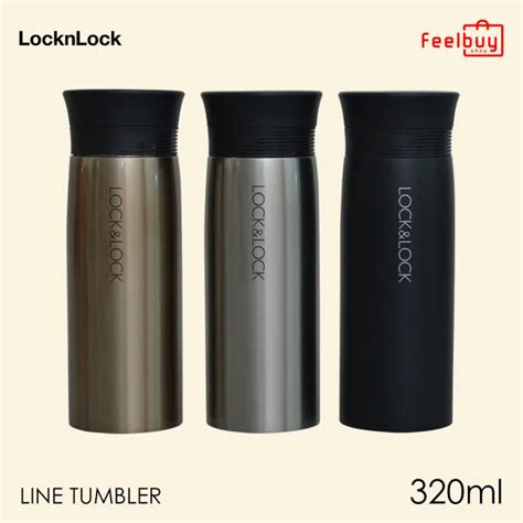 LocknLock LHC Hot Cool Line Tumbler Termos Tahan Panas Dingin Ml Tumblr Botol Minum