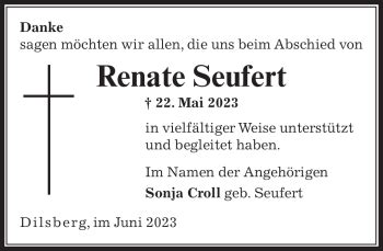 Traueranzeigen Von Seufert Renate Trauer Rnz De